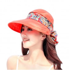 Mujer Ladies Holiday Visor Hat Summer Sun Beach Foldable Roll Up Wide Brim CapUS  eb-86173673